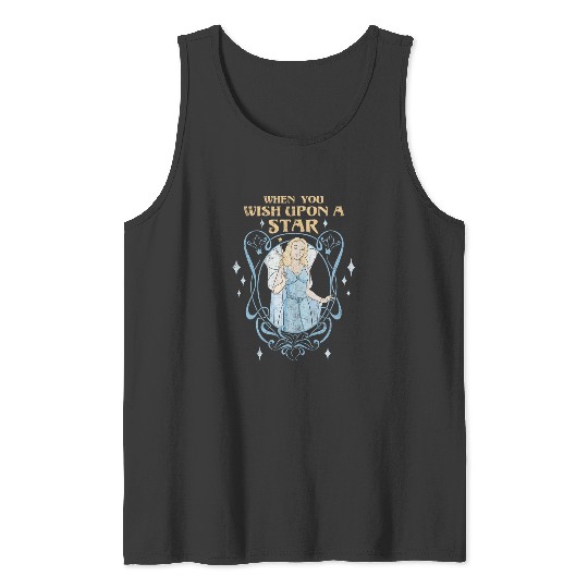 Disney Pinocchio Blue Fairy Wish Upon a Star Tank Tops