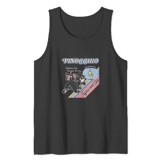 Disney Pinocchio Wishes Do Come True Figaro And Cleo Retro Tank Tops