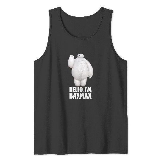 Disney Big Hero 6 Hello I'm Baymax Cute Portrait Tank Tops