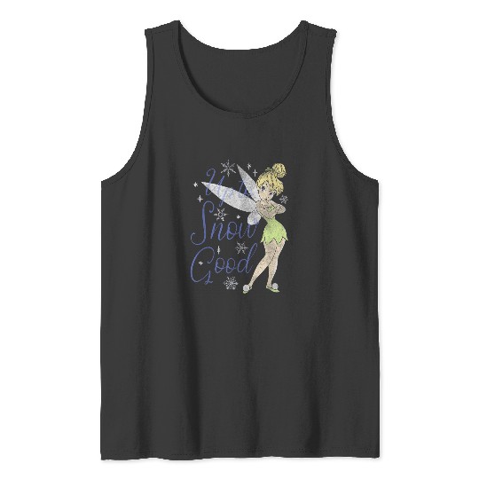 Disneyss Peter Pan Christmas Tinker Bell Up To Snow Good Tank Tops