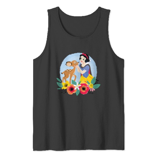 Disneyss Princess Floral Snow White Deer Tank Tops