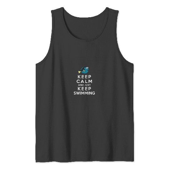 Disneyss Pixars Finding Dory Keep Calm And Just Keep Swimming Tank Tops