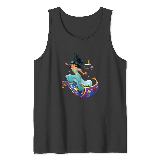 Disneyss Aladdin Princess Jasmine Magic Carpet Pose Tank Tops
