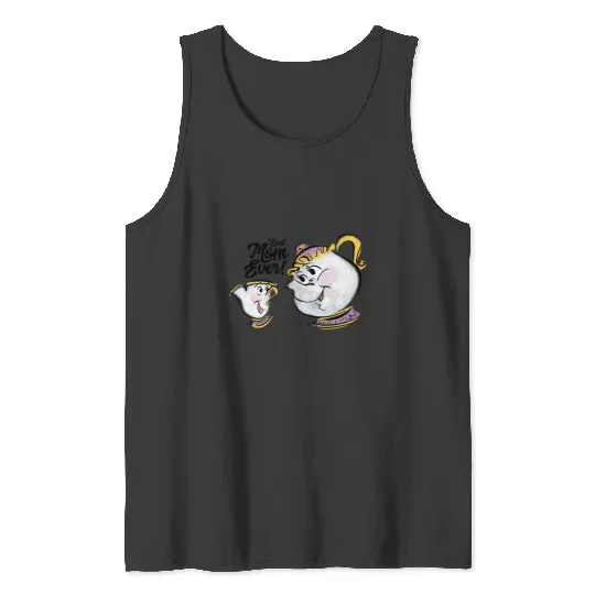 Disney Beauty and the Beast Chip Mrs. Potts Best Mom Ever Tank Tops