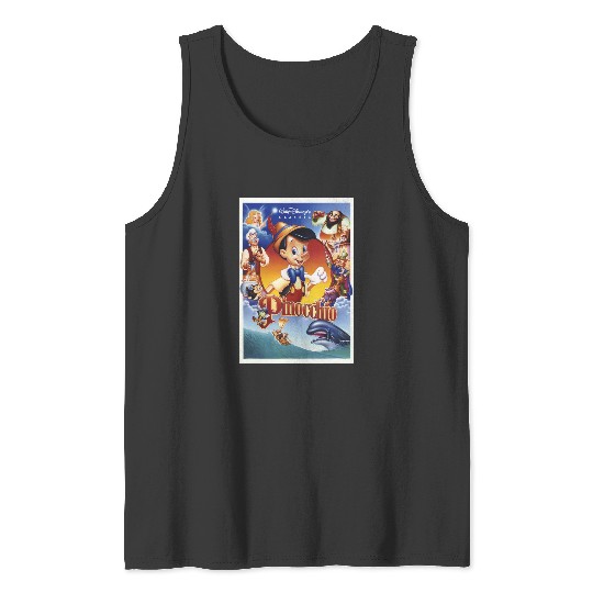 Disney Pinocchio Movie Poster Group Shot Tank Tops