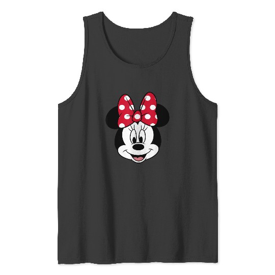 Disney Minnie Mouse Pretty Face Classic Logo T-S Tank Tops