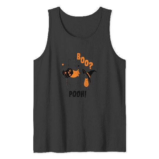 Disney Winnie The Pooh Halloween Pooh Piglet Boo Outline Tank Tops