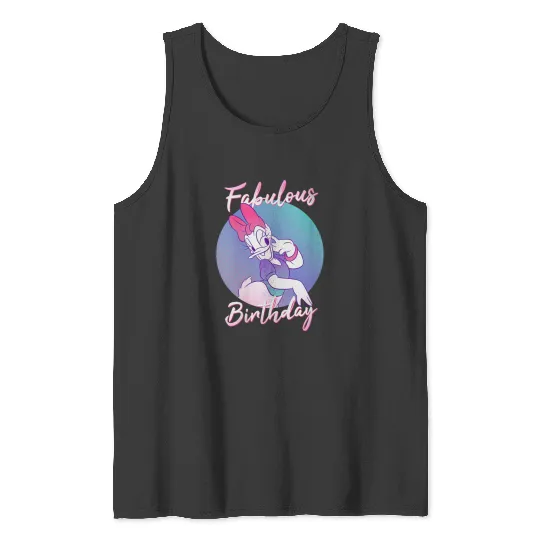 Disneyss Daisy Duck Fabulous Birthday Tank Tops