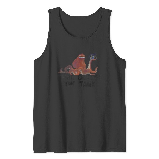 Disneyss Pixars Finding Dory Hank Think Outside Distressed Logo Tank Tops