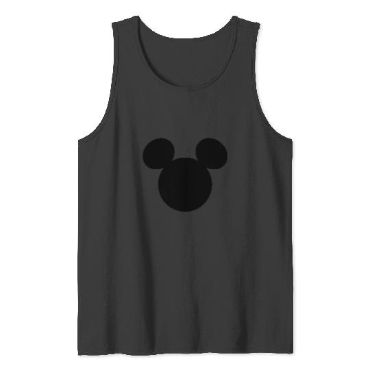 Disney Mickey And Friends Mickey Silhouette Pocket Logo Raglan Baseball Tee Tank Tops