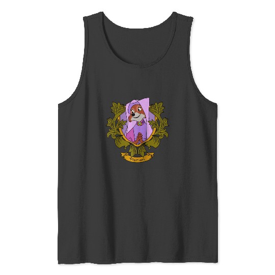 Disney Robin Hood Marian  Floral Portrait Raglan Baseball Tee Tank Tops