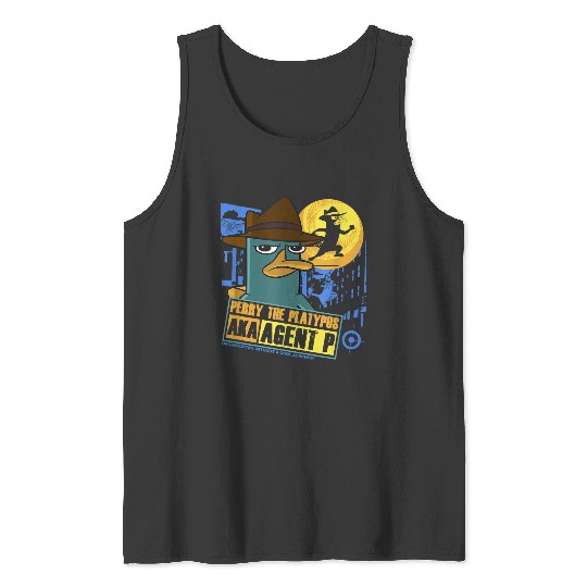 Disney Phineas And Ferb Perry The Platypus Aka Agent P Tank Tops