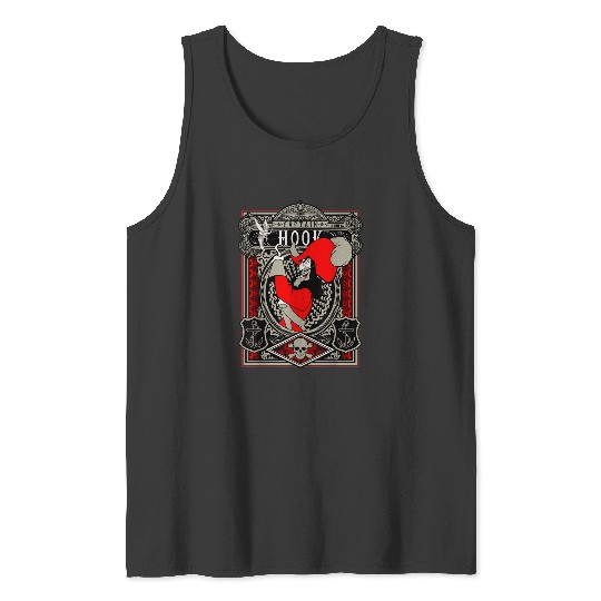Disneyss Peter Pan Captain Hook Poster Tank Tops