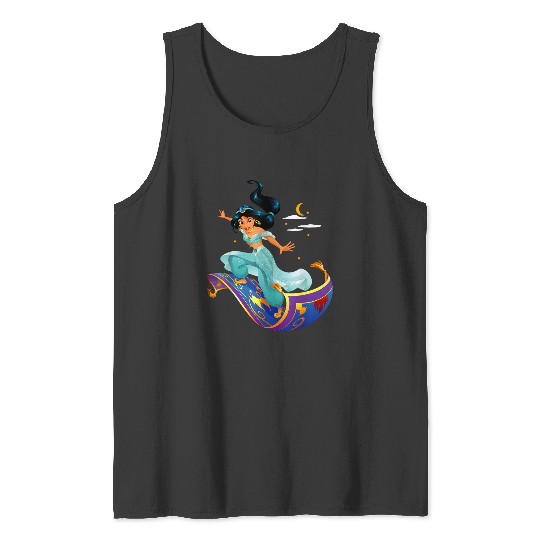 Disneyss Aladdin Princess Jasmine Magic Carpet Pose Tank Tops