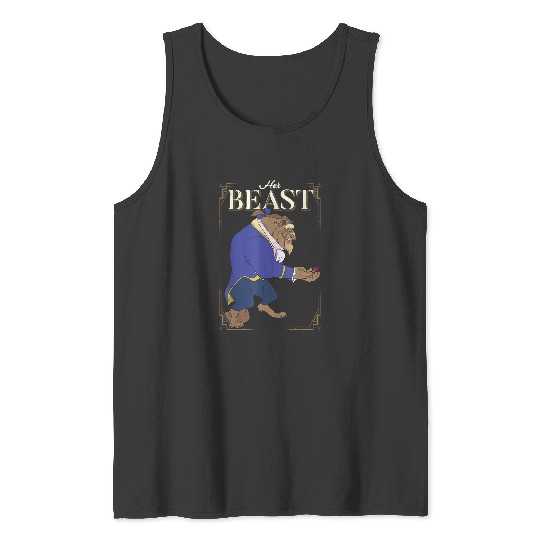 Disneyss Beauty And The Beast Her Beast Framed Portrait Tank Tops