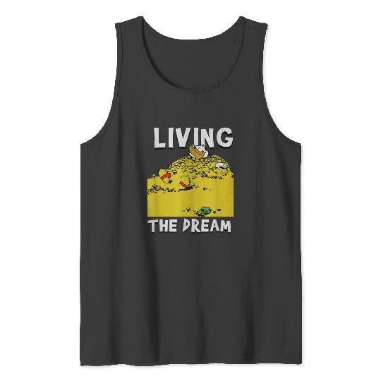Disneyss Ducktales Scrooge Mcduck Living The Dream Tank Tops