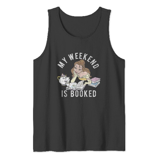 Disneyss Beauty And The Beast Belle My Weekend Is Booked Short Sleeve Small Tank Tops