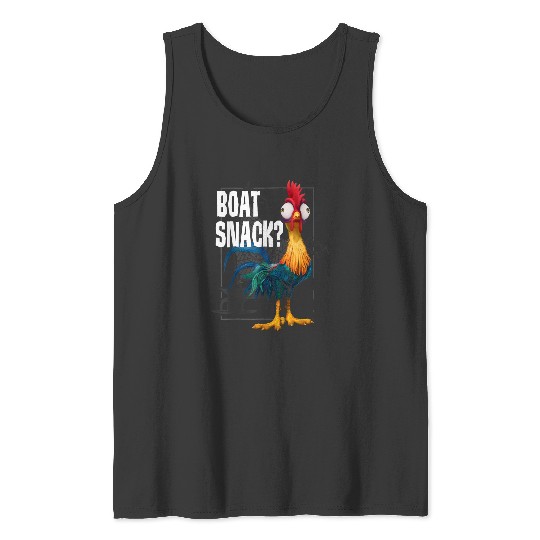 Disneyss Moana Hei Hei Boat Snack Vintages Style Poster Tank Tops