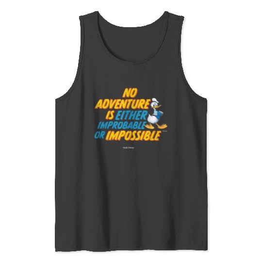 Disneyss 100 Walt Disneyss Quote Adventure Donald Duck D100 Tank Tops