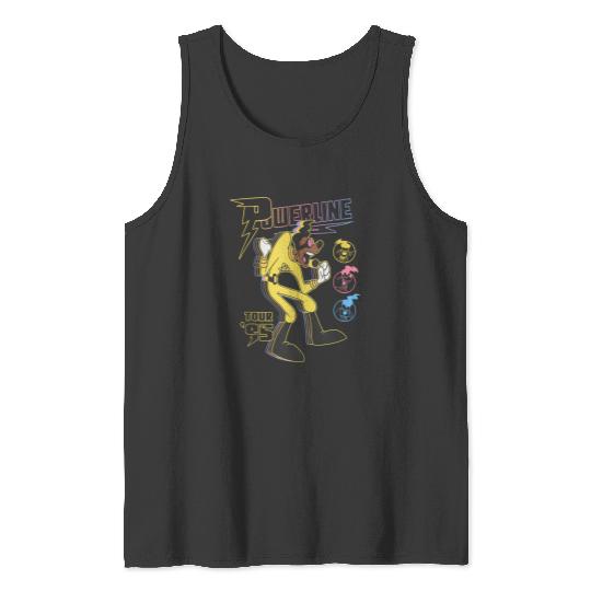 Disneyss A Goofy Movie Powerline Tour '95 Retro Neon Poster Tank Tops
