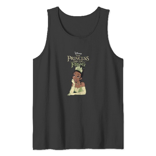 Disneyss The Princess And The Frog Iconic Tiana Chest Poster Tank Tops
