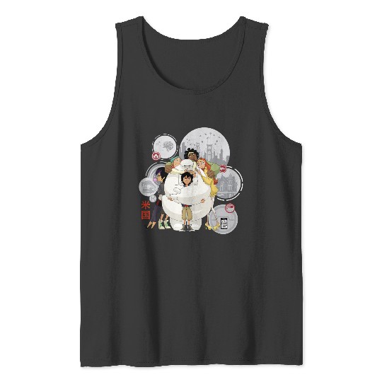 Disneyss Big Hero 6 Tv Series Baymax Hugs Graphic Tank Tops