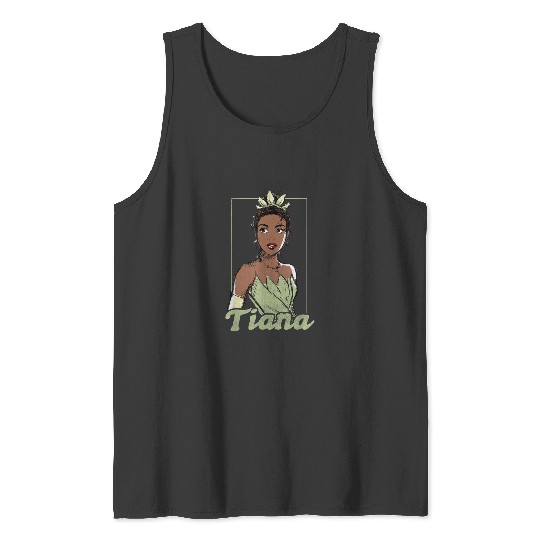 Disneyss The Princess And The Frog Tiana Sketch Portrait Tank Tops