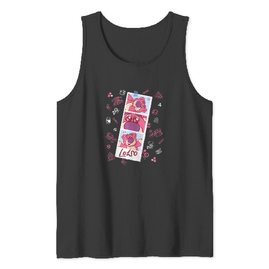 Disney And Pixars Toy Story Lotso Fluffy Cute Photo Strip Tank Tops