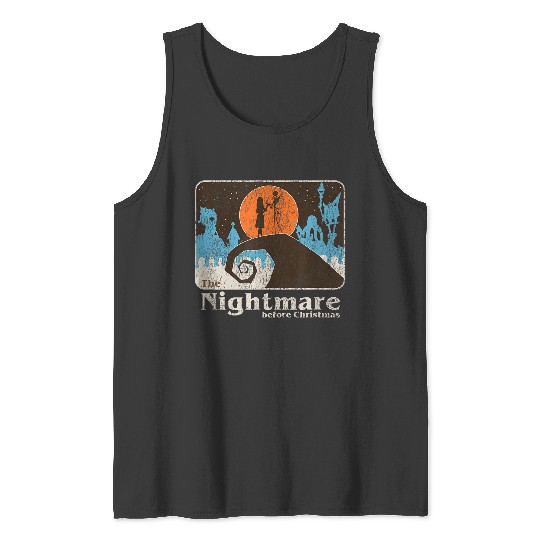 Disneyss The Nightmare Before Christmas Vintages Jack And Sally Tank Tops