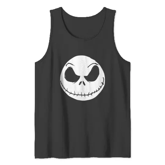 Disneyss The Nightmare Before Christmas Jack Skellington Faces Tank Tops