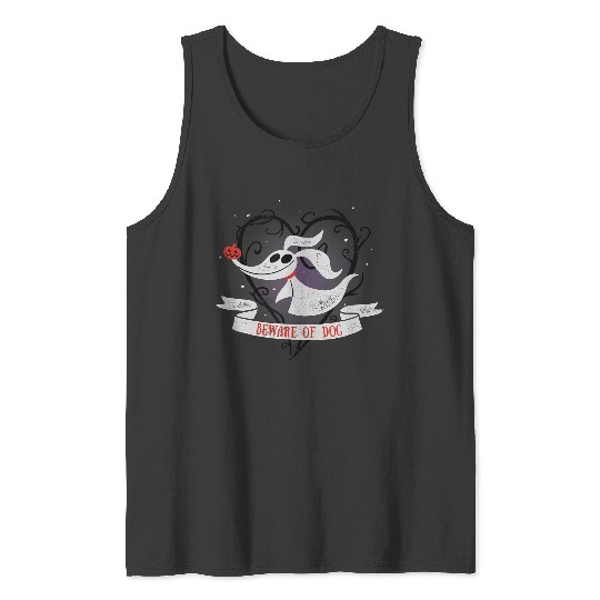 Disneyss The Nightmare Before Christmas Zero Beware Of Dog Tank Tops