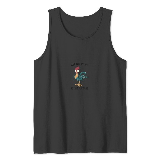 Disneyss Moana Hei Hei Is My Spirit Animal Portrait Tank Tops