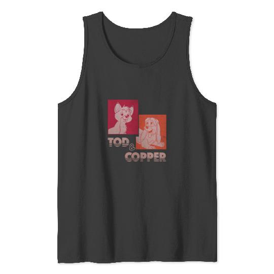 Disney The Fox and The Houndss Tod Copper Retro Tank Tops
