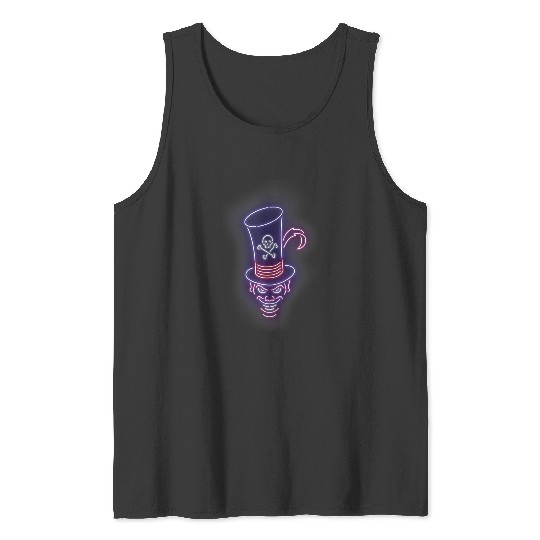 Disneyss Villains Dr Facilier Neon Line Art Tank Tops