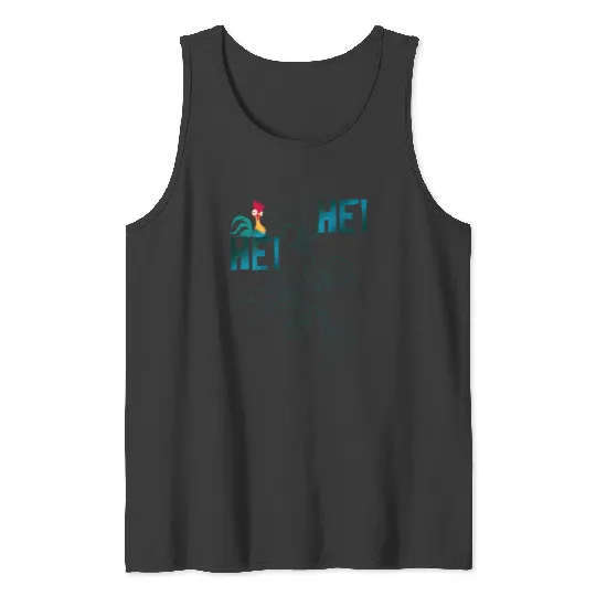 Disneyss Moana Hei Hei Outline Tank Tops