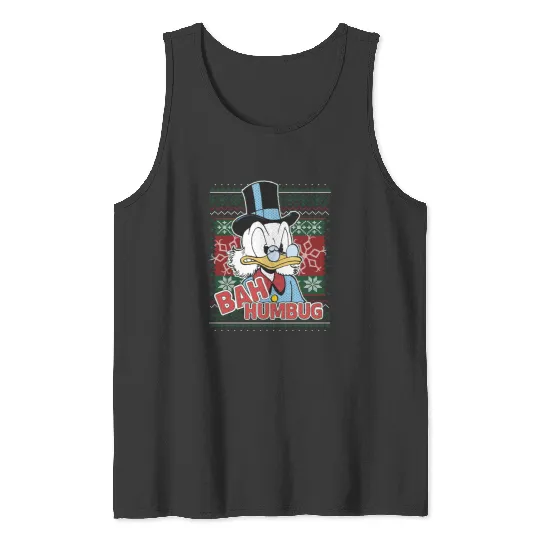 Disney Ducktales Christmas 2024 Scrooge Mcduck Bah Humbug Tank Tops