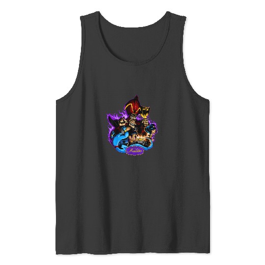 Disney Aladdin Jafar Genie Jasmine Art Graphic T Tank Tops