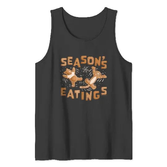 Disney Winnie The Pooh Tigger Gingerbread Seasons Eatings Tank Tops
