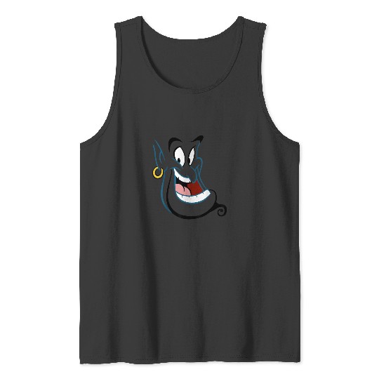 Disney Aladdin Genie Big Face Costume Tank Tops