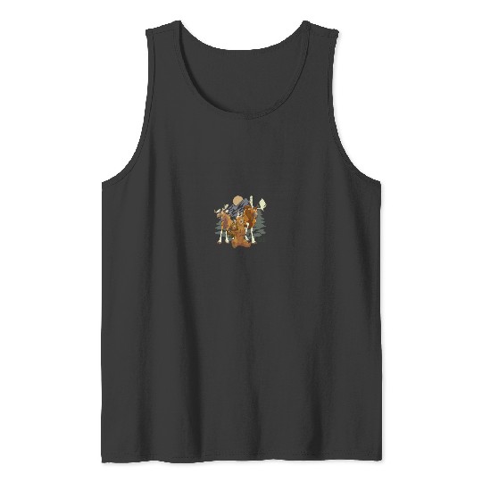 Disneyss Brother Bear Moose Bear Midnight Mountain shots Tank Tops