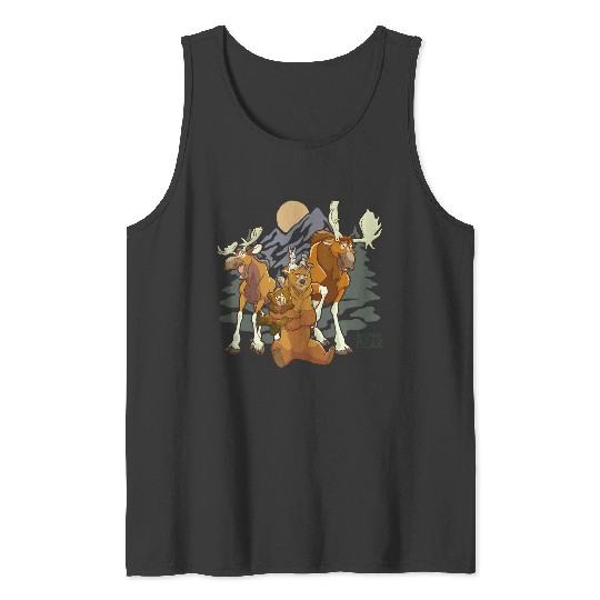 Disneyss Brother Bear Moose Bear Midnight Mountain shots Tank Tops