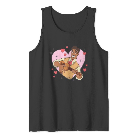 Disneyss The Princess And The Frog Valentine's Day Naveen Logo Tank Tops