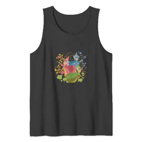 Disney Princess - Sleeping Beauty Flora Fauna Merryweather Tank Tops
