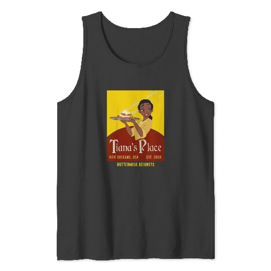 Disneyss The Princess And The Frog Tiana's Place Poster Tank Tops