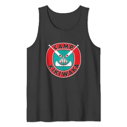 Disneyss Channel Bunk'd Camp Kikiwaka Small Print Tank Tops