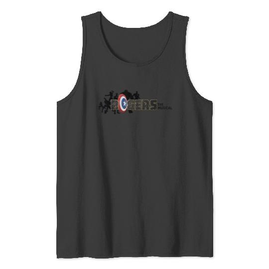 Marvels Hawkeye Disneyss Plus Rogers The Musical Silhouette Tank Tops