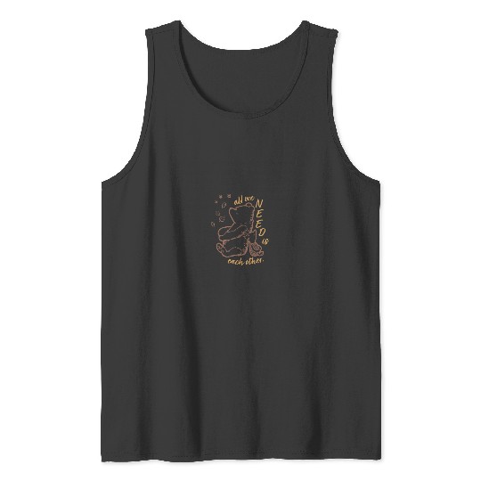 Disneyss Winnie The Pooh Piglet All We Need Is Each Other Tank Tops