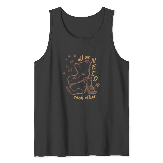 Disneyss Winnie The Pooh Piglet All We Need Is Each Other Tank Tops