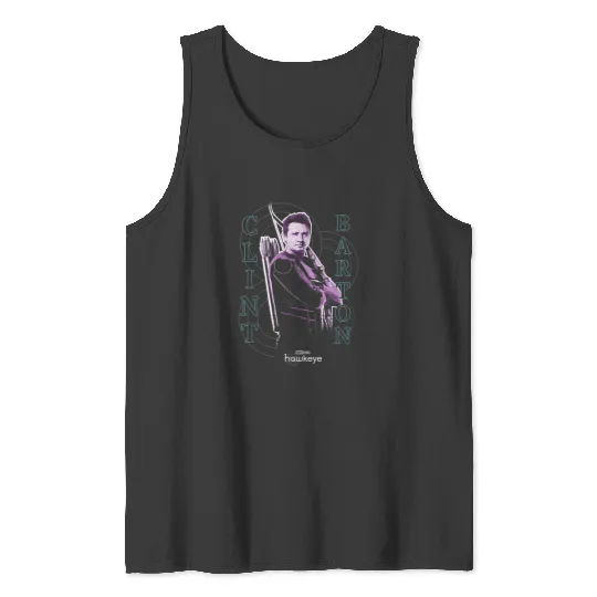 Marvels Hawkeye Disneyss Plus Clint Barton Color Pop Poster Tank Tops