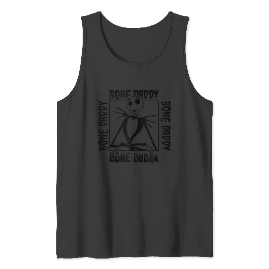 Disneyss The Nightmare Before Christmas Jack Bone Daddy Frame Tank Tops